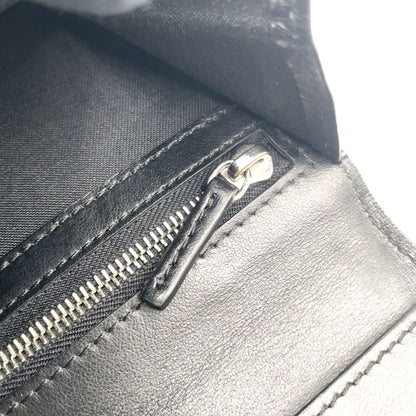 Fendi Zucca Pattern Continental Leather Brown Black Wallet Silver — view 7