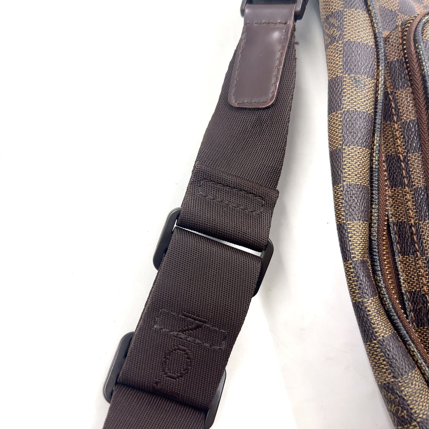 Louis Vuitton Bum Bag Melville Damier Ebene Leather Brown Gold — view 6