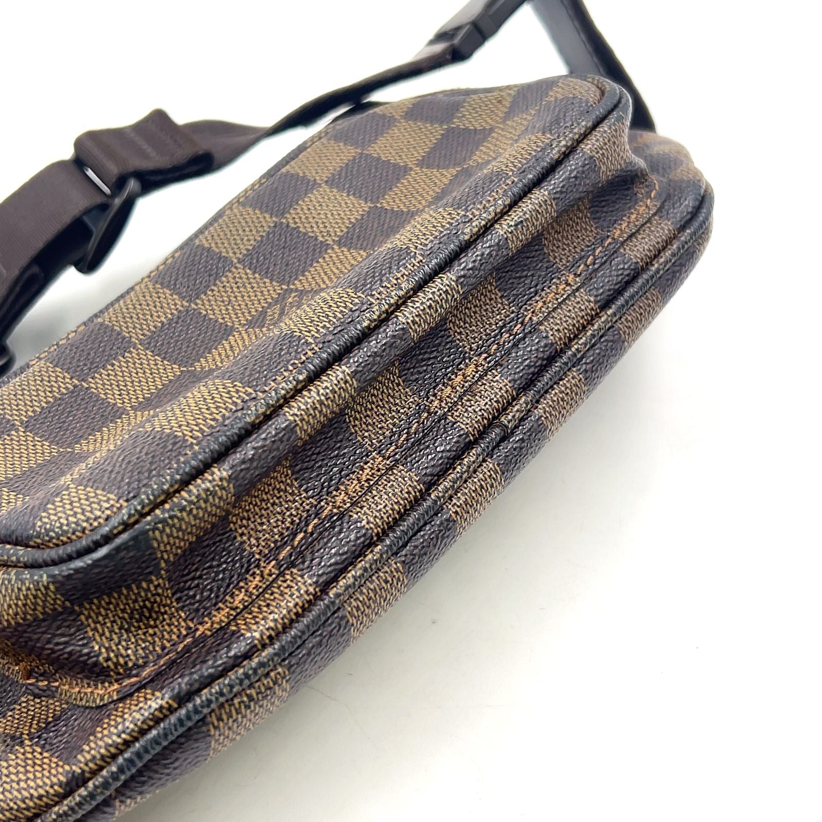 Louis Vuitton Bum Bag Melville Damier Ebene Leather Brown Gold — view 8