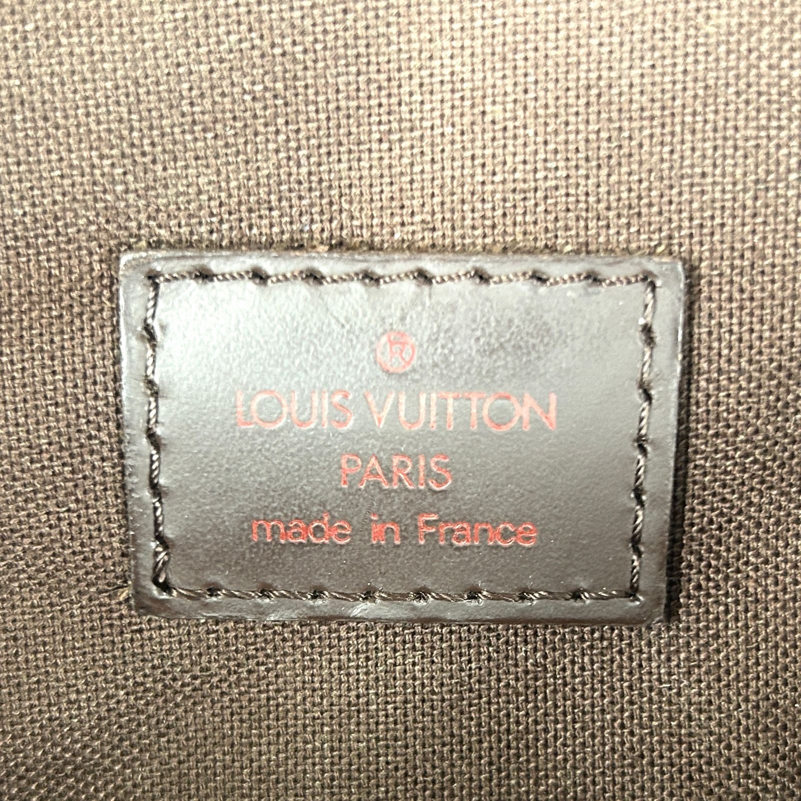 Louis Vuitton Bum Bag Melville Damier Ebene Leather Brown Gold — view 4