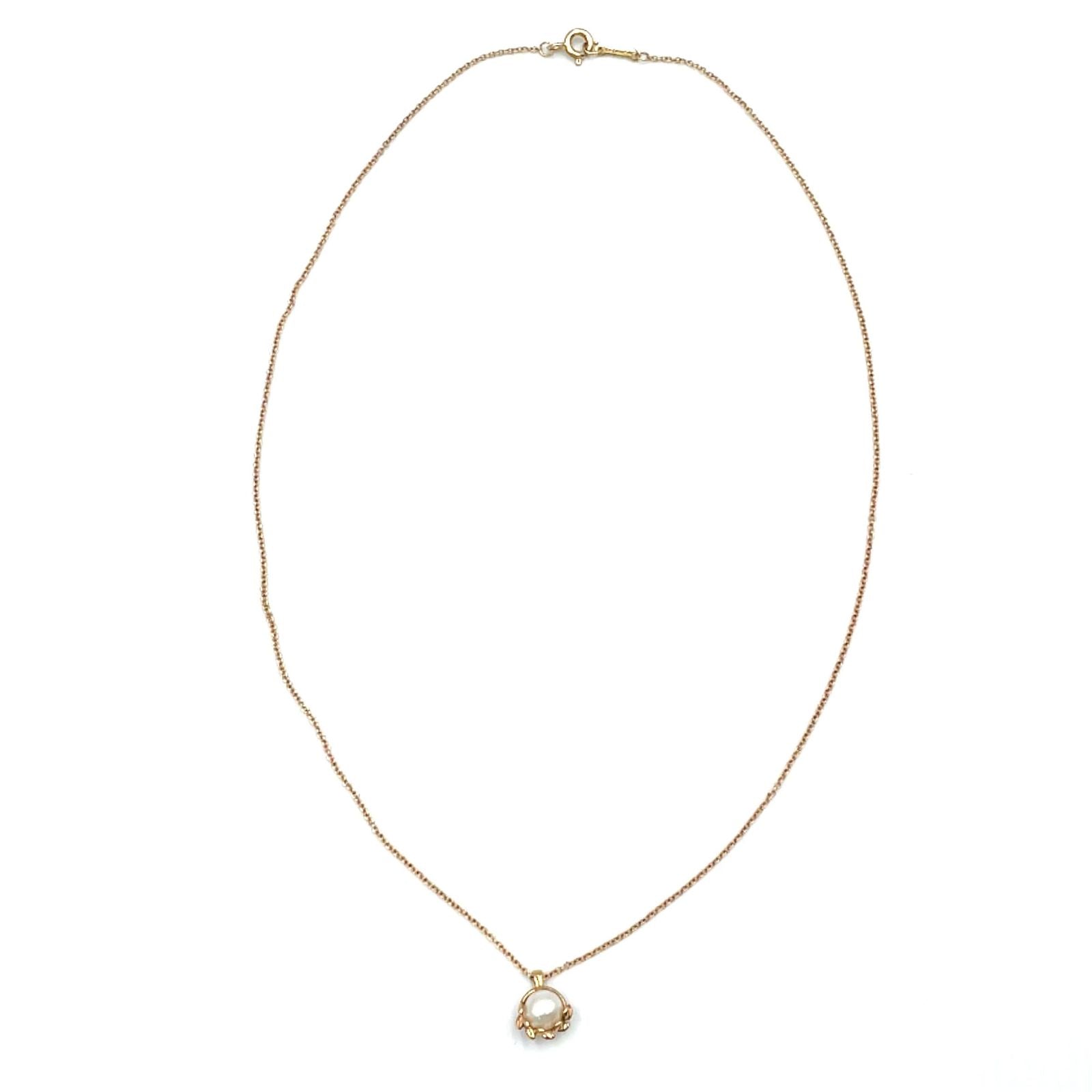 Tiffany & Co Paloma Picasso Olive Leaf Pearl Freshwater Yellow Gold White — view 3