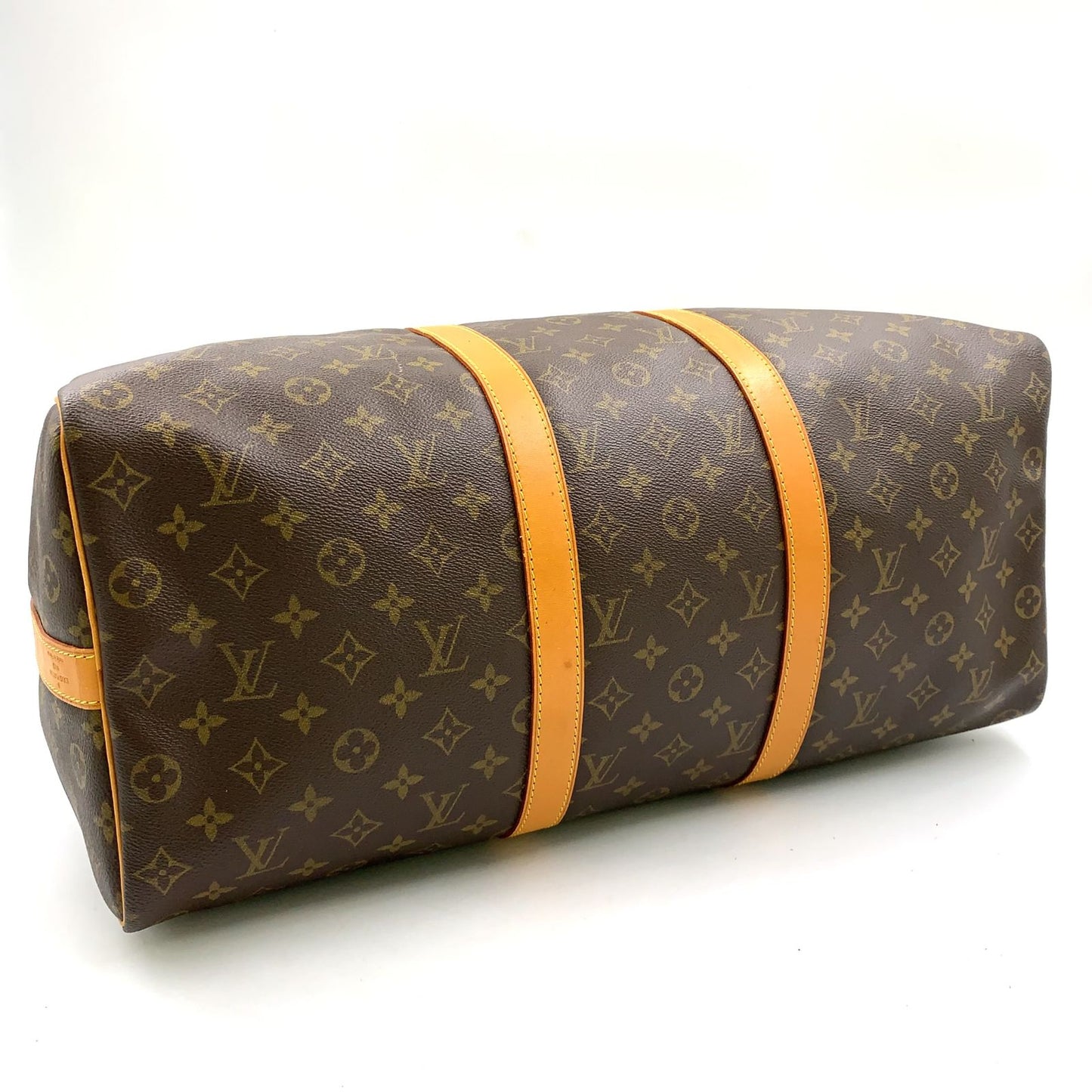 Louis Vuitton Keepall Bandouliere 50 Monogram Leather Brown Light Boston — view 5
