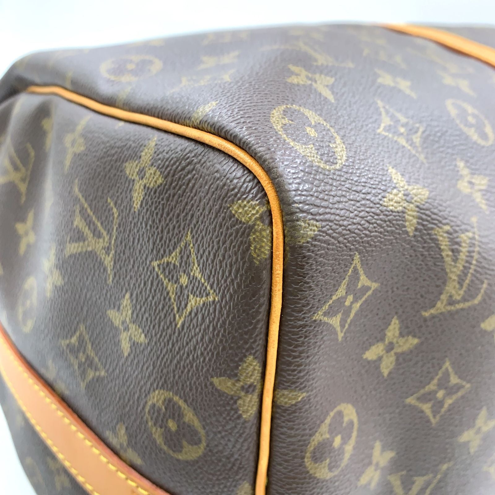 Louis Vuitton Keepall Bandouliere 50 Monogram Leather Brown Light Boston — view 7