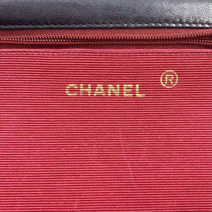 Chanel Half Moon Unknown Lambskin Black Shoulder Bag Gold — view 4