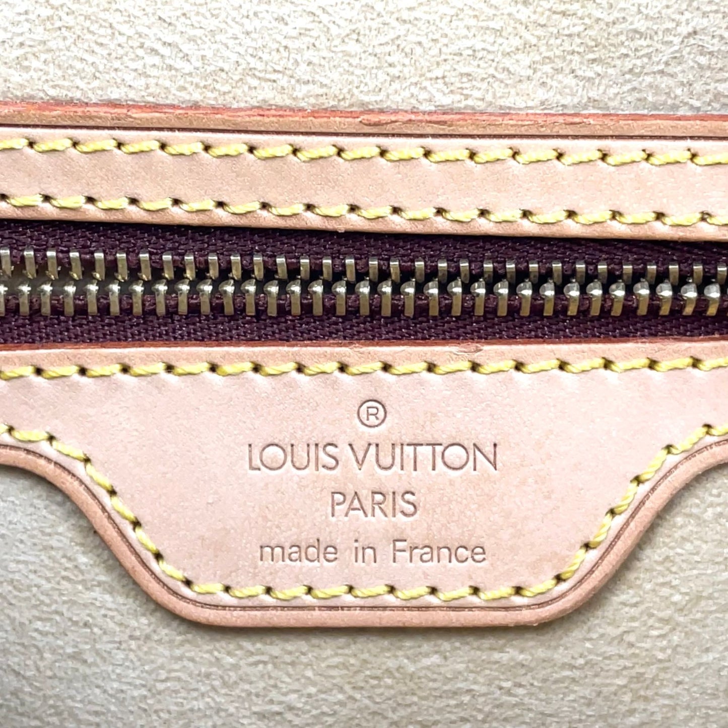 Louis Vuitton Looping Monogram Leather Brown Light Handbag Gold — view 4