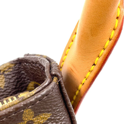 Louis Vuitton Looping Monogram Leather Brown Light Handbag Gold — view 9