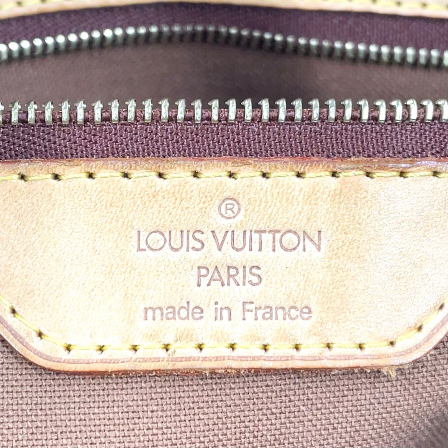 Louis Vuitton Batignolles Oriental Monogram Leather Brown Light Tote Gold — view 4
