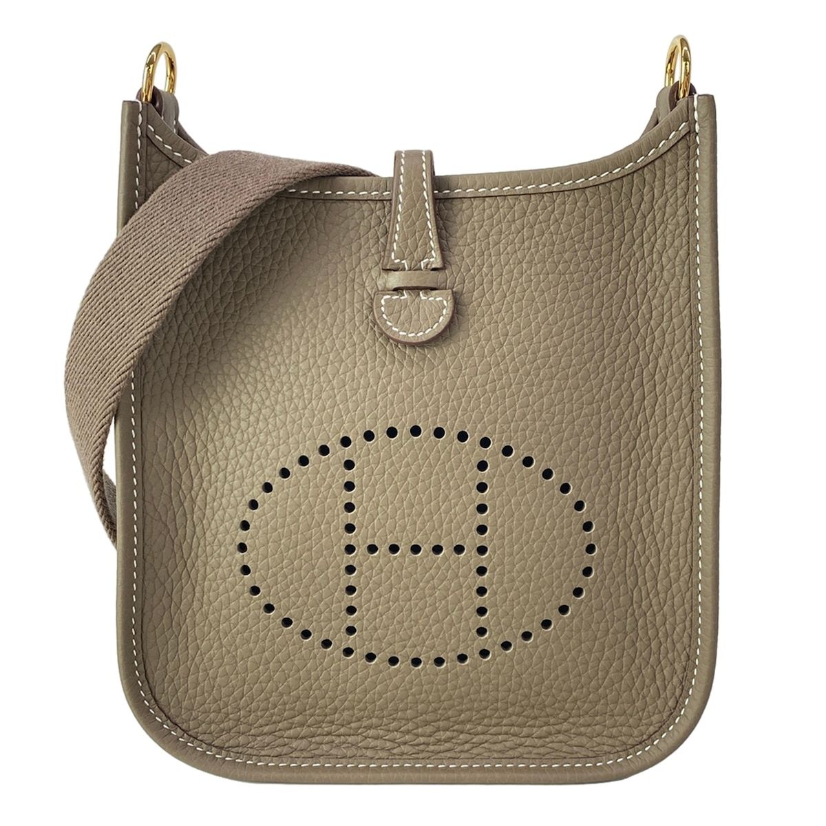 Hermes Shoulder Bag Evelyne TPM Amazon Etoupe Gold