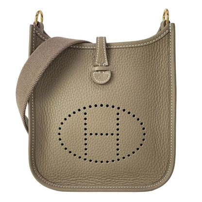Hermes Shoulder Bag Evelyne TPM Amazon Etoupe Gold