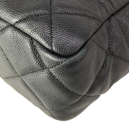 Chanel Shoulder Bag Quilted Hobo Black Metal Chain Gold — view 6