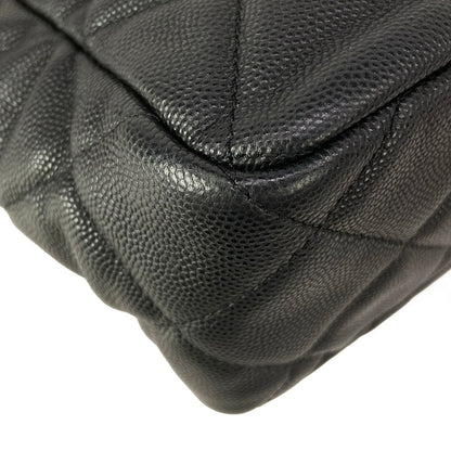 Chanel Shoulder Bag Quilted Hobo Black Metal Chain Gold — view 9