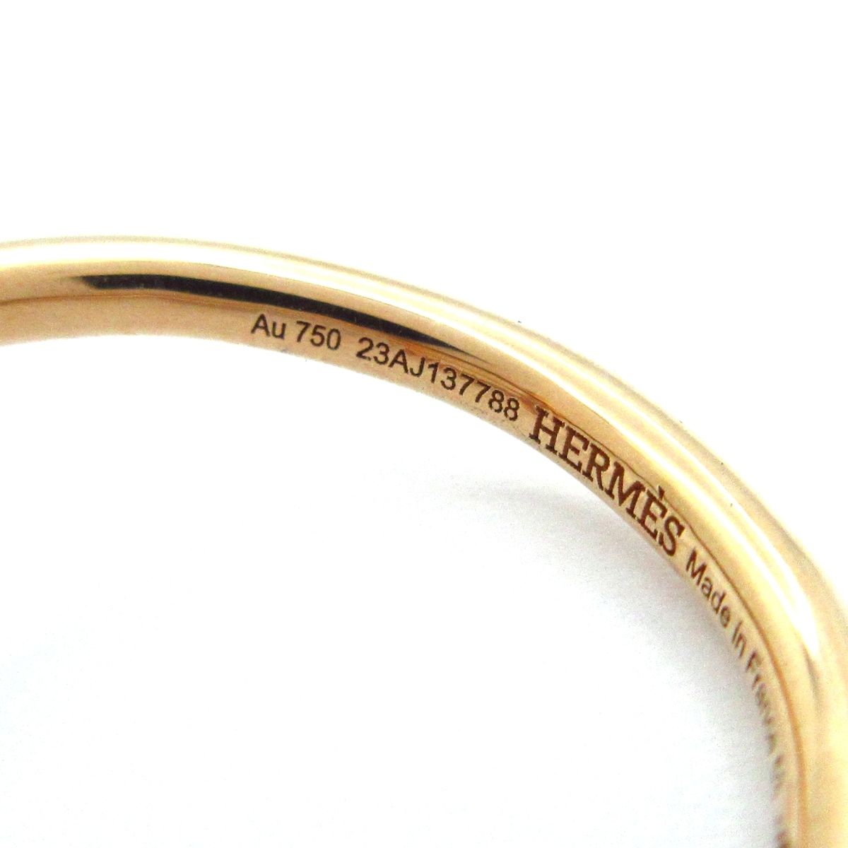 Hermes Ring 53 Echappee PM 18k Pink Gold Diamond — view 5