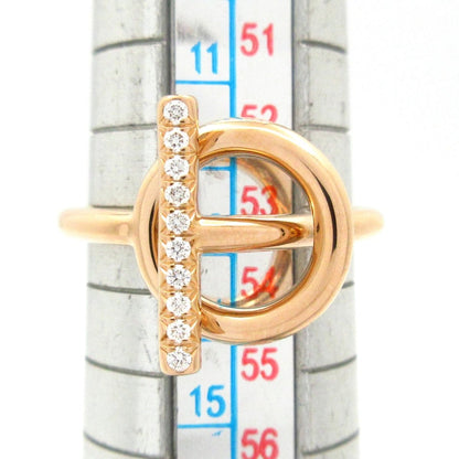 Hermes Ring 53 Echappee PM 18k Pink Gold Diamond — view 6