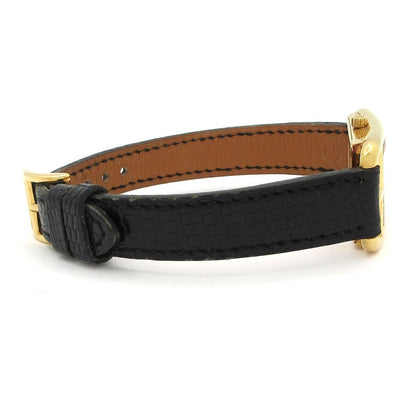 Hermes Watch Nantucket 18k Yellow Gold Leather z White — view 5