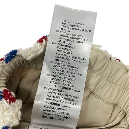 Gucci Shorts 38 S Ivory Blue Red GG Pattern Tweed — view 4