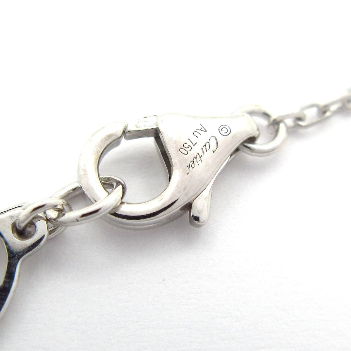 Cartier Necklace Dame les Molle 18k White Gold Diamond 0.09 Carat — view 4