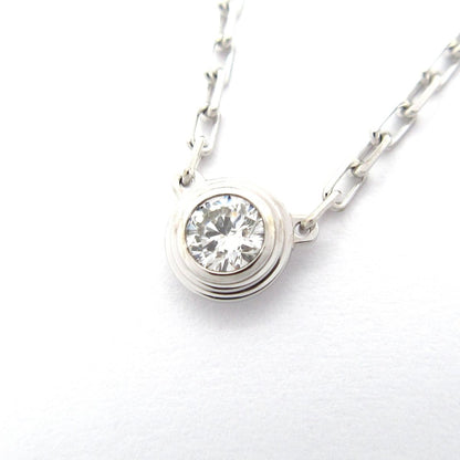 Cartier Necklace Dame les Molle 18k White Gold Diamond 0.09 Carat
