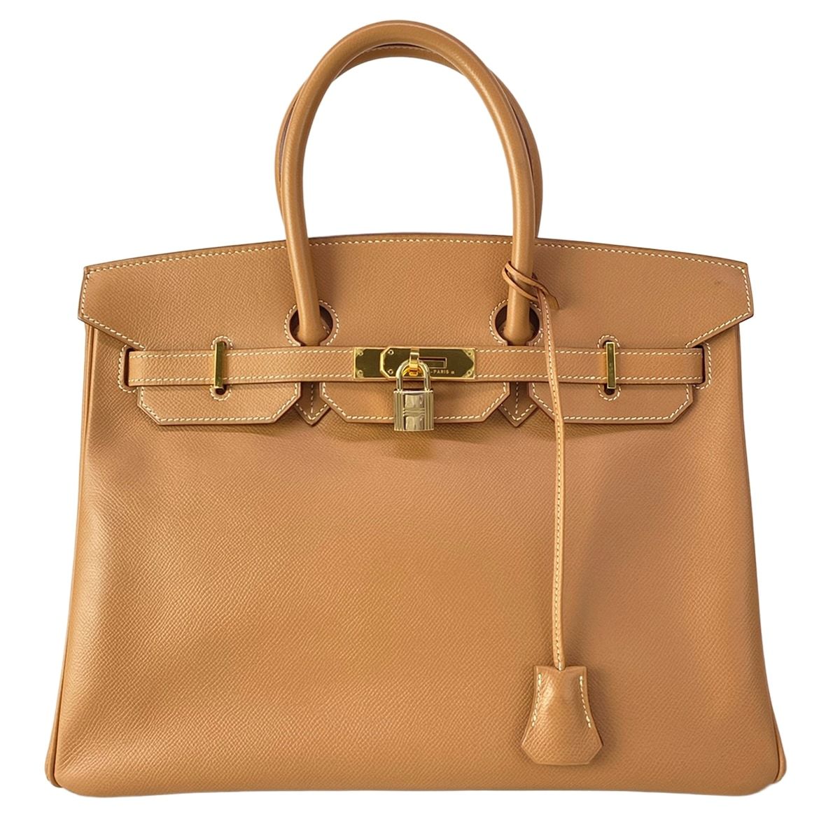 Hermes Handbag Birkin 35 Natural Gold