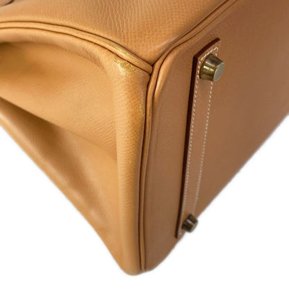Hermes Handbag Birkin 35 Natural Gold — view 9