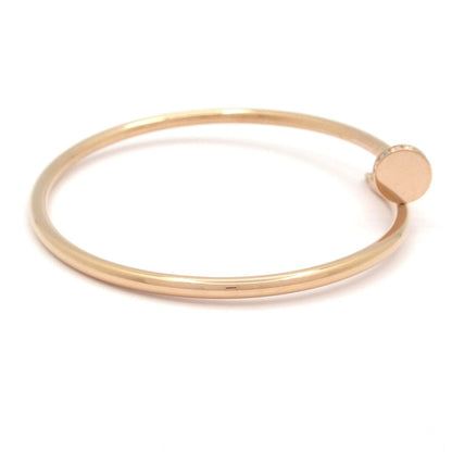 Cartier Bangle Juste un Clou SM 18k Pink Gold Diamond Total 0.18 Carat Bracelet — view 2