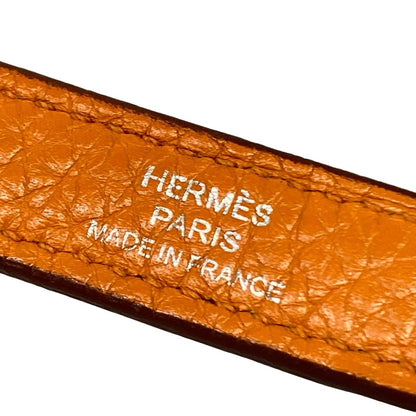 Hermes Shoulder Strap Orange Kelly Bolide Silver — view 3