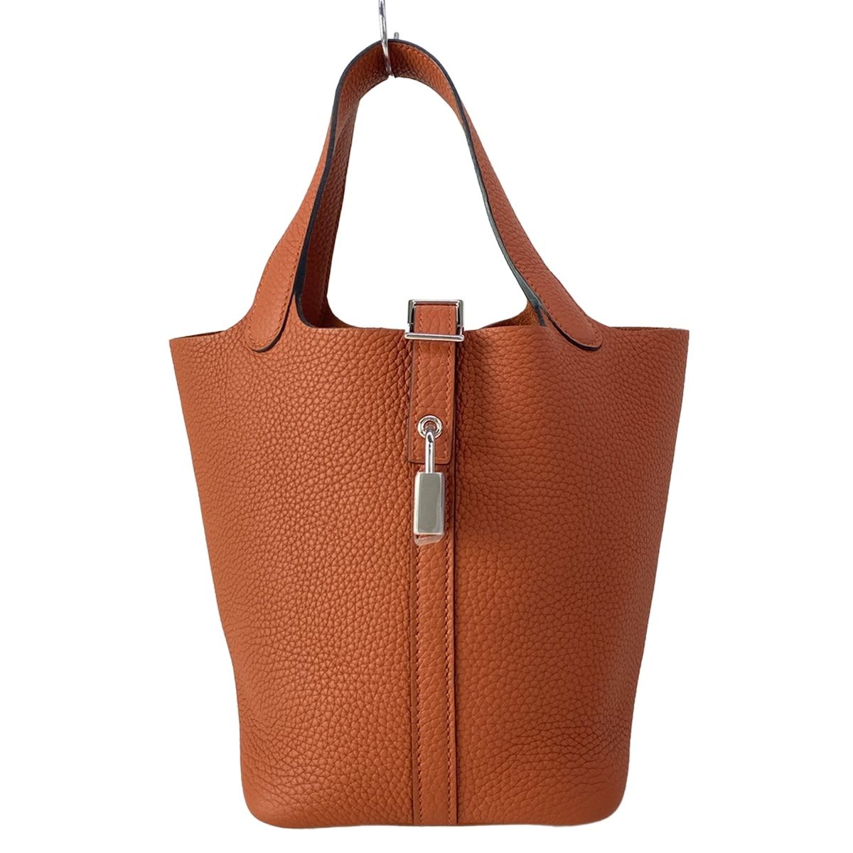 Hermes Handbag Picotin Lock PM Cui Buru Silver — view 2