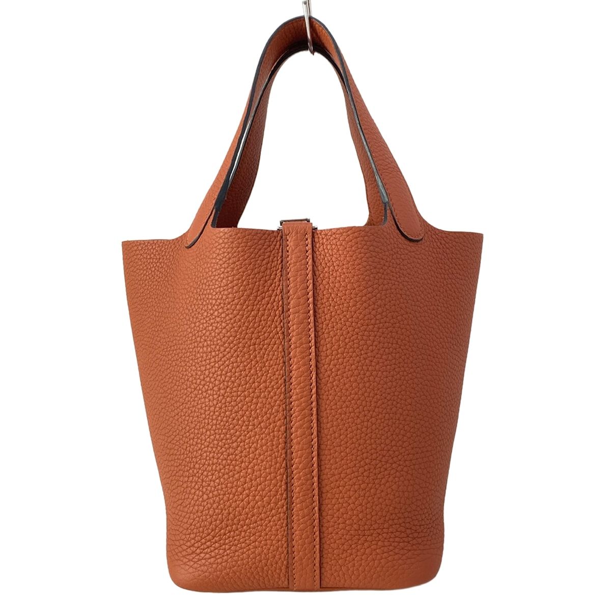 Hermes Handbag Picotin Lock PM Cui Buru Silver — view 4