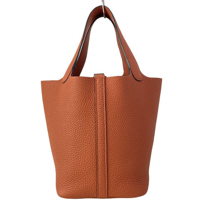 Hermes Handbag Picotin Lock PM Cui Buru Silver — view 4