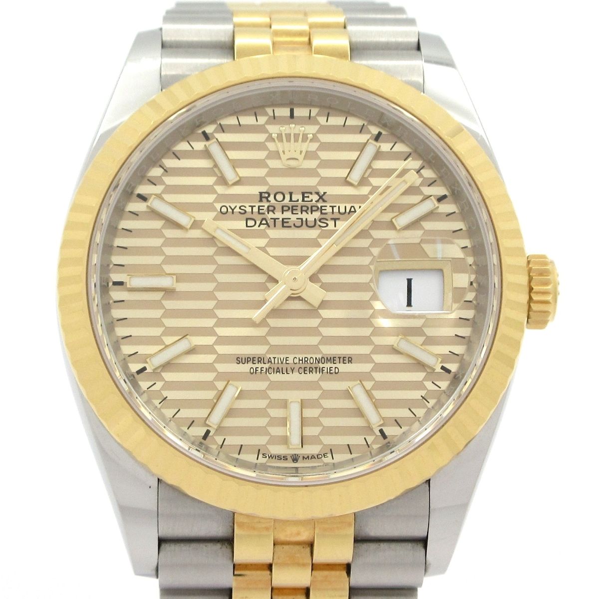 Rolex Watch Datejust 41 SS 18k Yellow Gold Jubilee Bracelet 20 Links 2 Remaining
