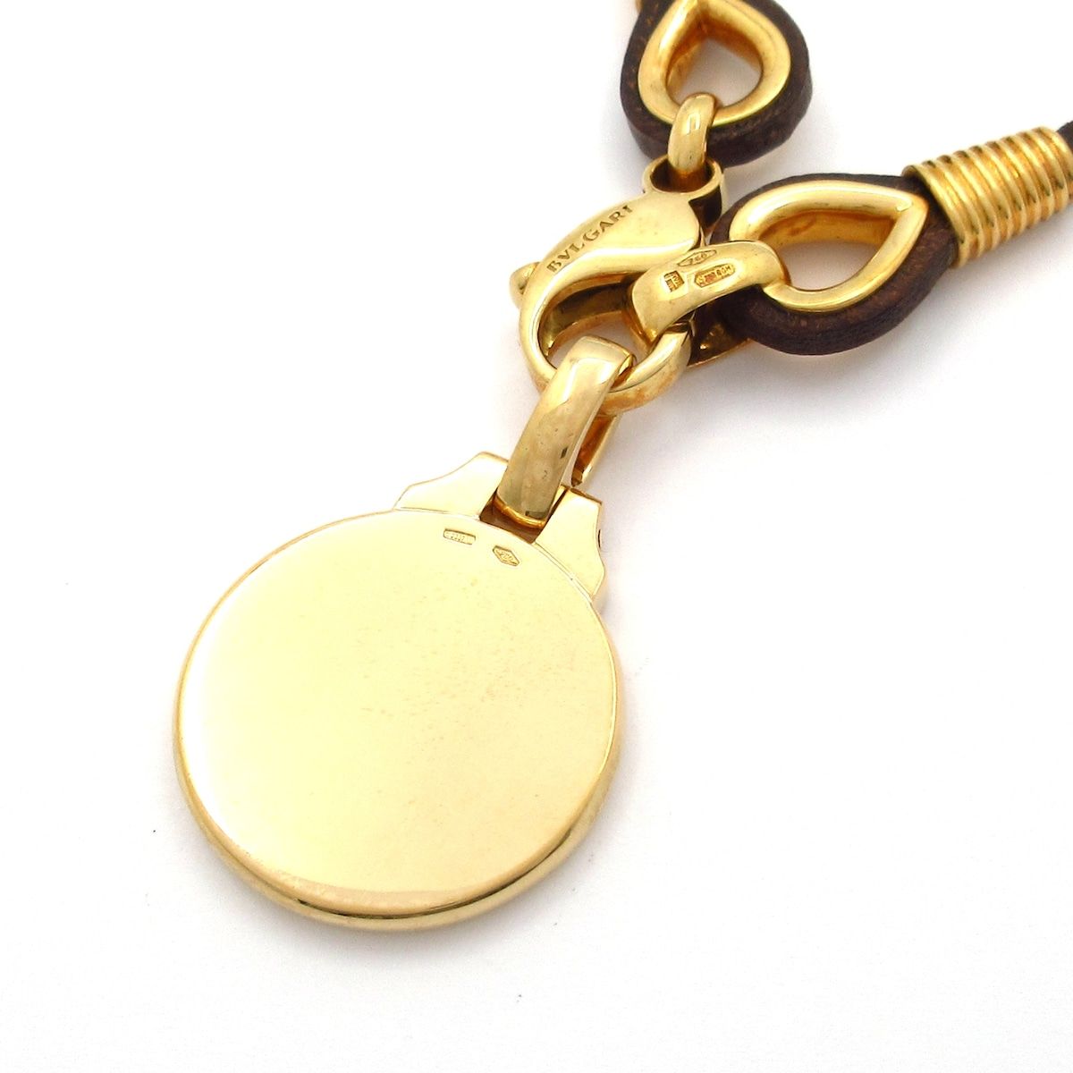 Bvlgari Choker Horoscope Leather 18k Yellow Gold 18k White Brown Constellation — view 3
