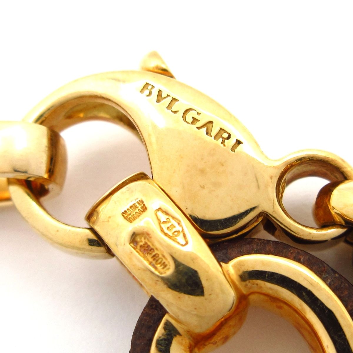 Bvlgari Choker Horoscope Leather 18k Yellow Gold 18k White Brown Constellation — view 5