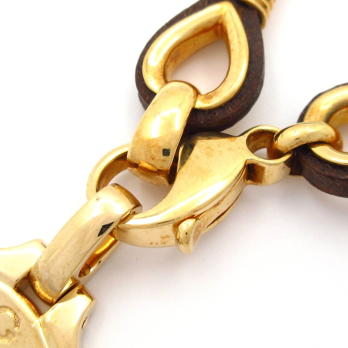 Bvlgari Choker Horoscope Leather 18k Yellow Gold 18k White Brown Constellation — view 4
