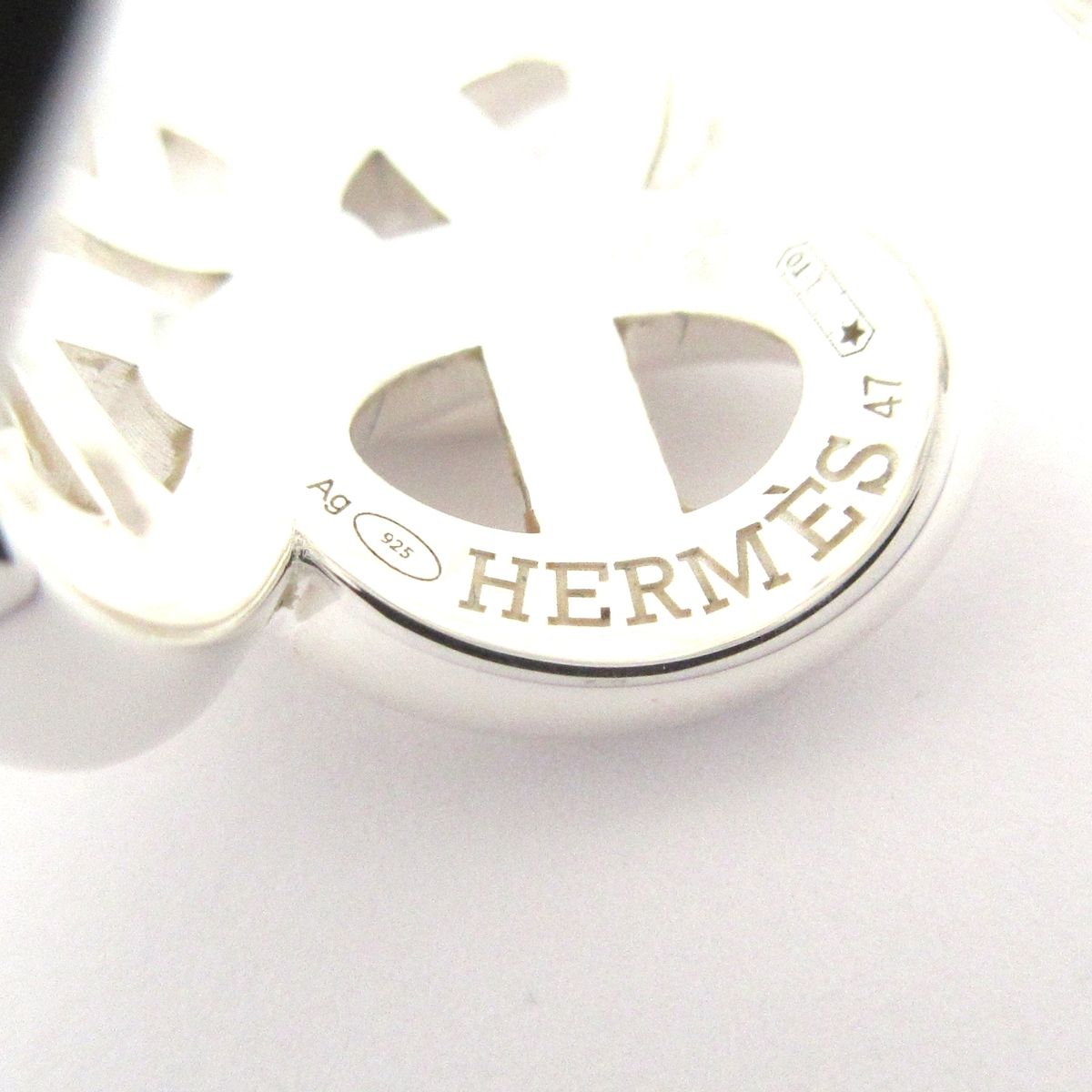 Hermes Ring 47 Chaine D'ancre GM Silver — view 5