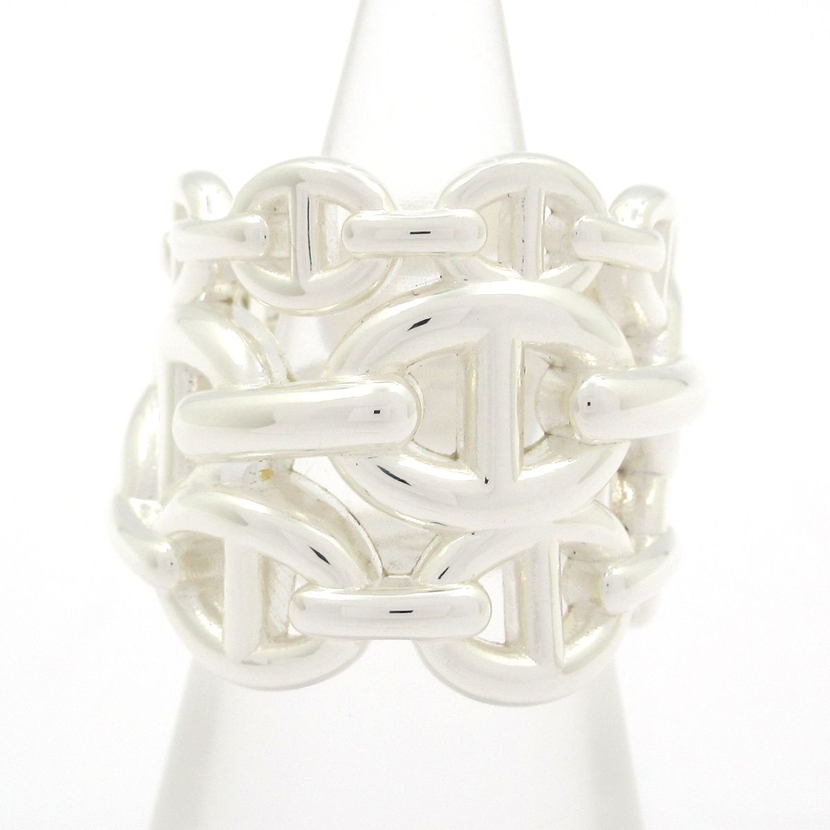 Hermes Ring 47 Chaine D'ancre GM Silver