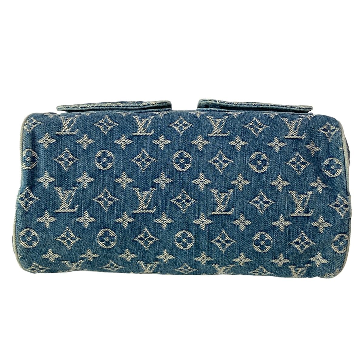Louis Vuitton Handbag Monogram Denim Neo Speedy Blue Cotton — view 5