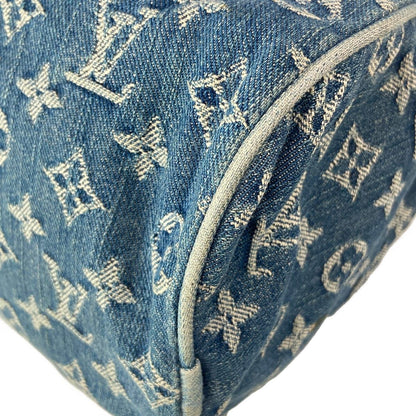 Louis Vuitton Handbag Monogram Denim Neo Speedy Blue Cotton — view 6