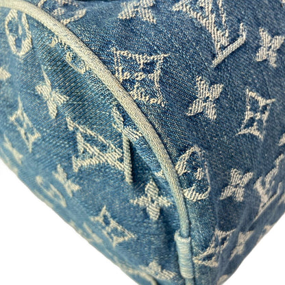 Louis Vuitton Handbag Monogram Denim Neo Speedy Blue Cotton — view 7
