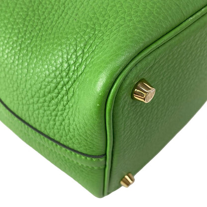 Hermes Handbag Picotin Lock PM Vert Yucca Gold — view 7