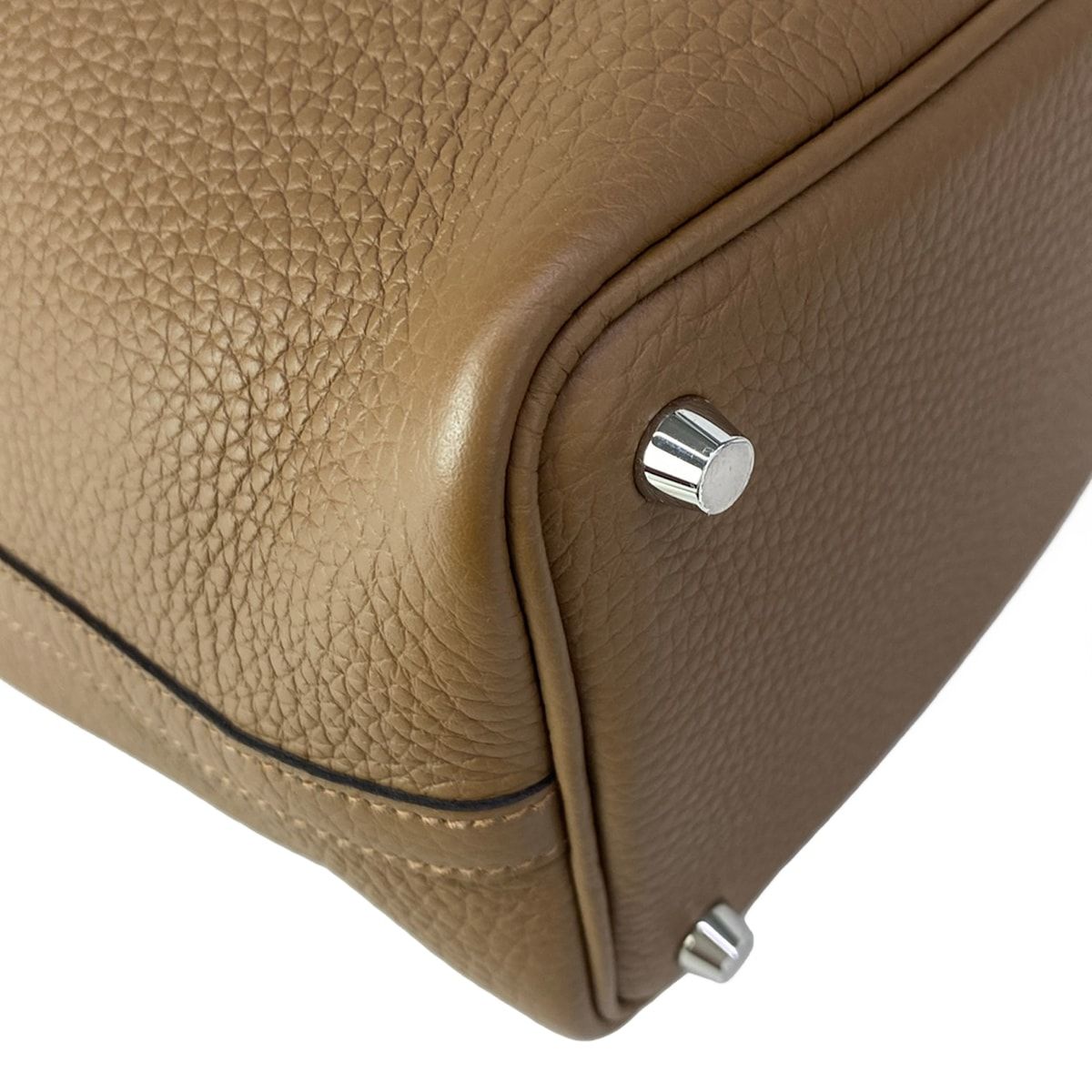 Hermes Handbag Picotin Lock PM Halzan Silver — view 9