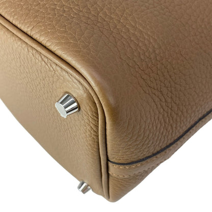 Hermes Handbag Picotin Lock PM Halzan Silver — view 6