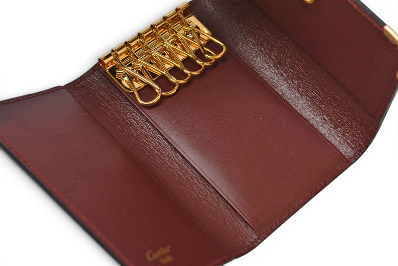 Cartier Key Case Key Holder Vintage 6 Must de Cartier Bordeaux 2C Logo — view 4