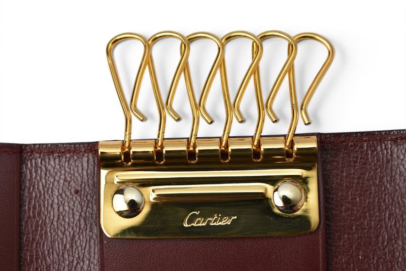 Cartier Key Case Key Holder Vintage 6 Must de Cartier Bordeaux 2C Logo — view 7