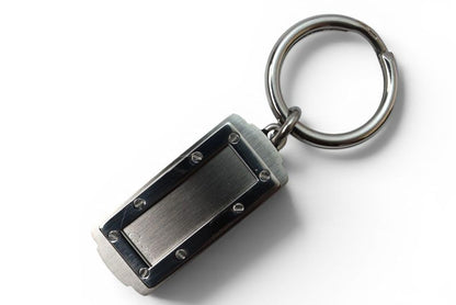 Cartier Key Holder Key Ring Santos Pendant SS Stainless Steel Silver