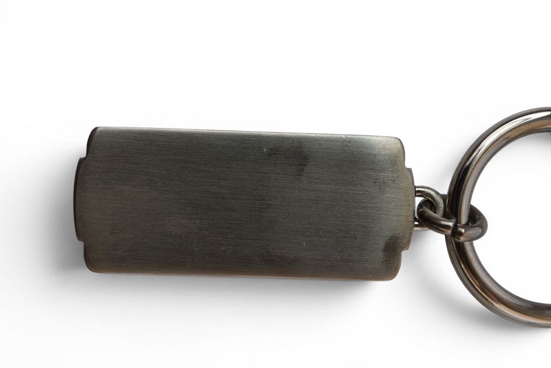 Cartier Key Holder Key Ring Santos Pendant SS Stainless Steel Silver — view 3