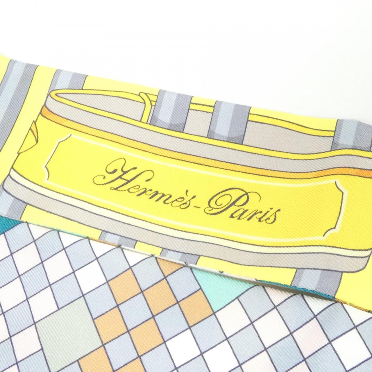 Hermes Twilly Scarf Yellow — view 3