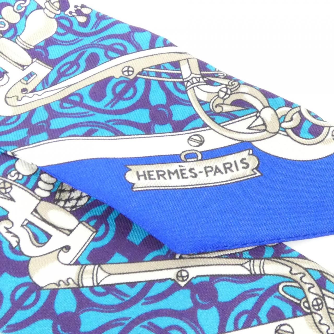 Hermes Twilly Scarf Blue — view 3
