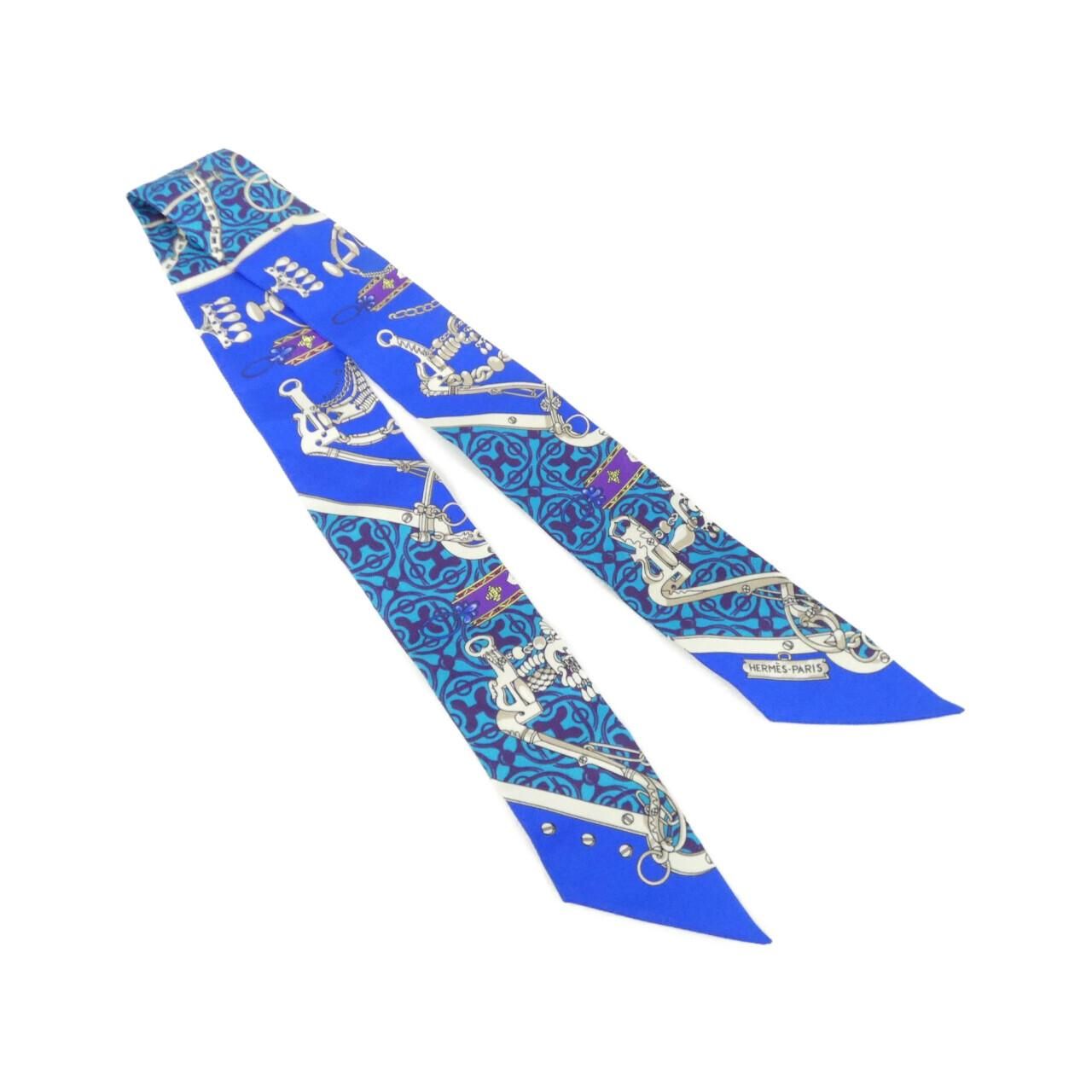 Hermes Twilly Scarf Blue