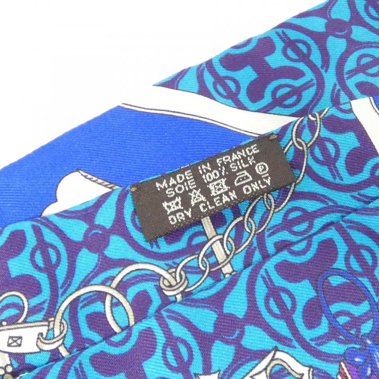 Hermes Twilly Scarf Blue — view 5