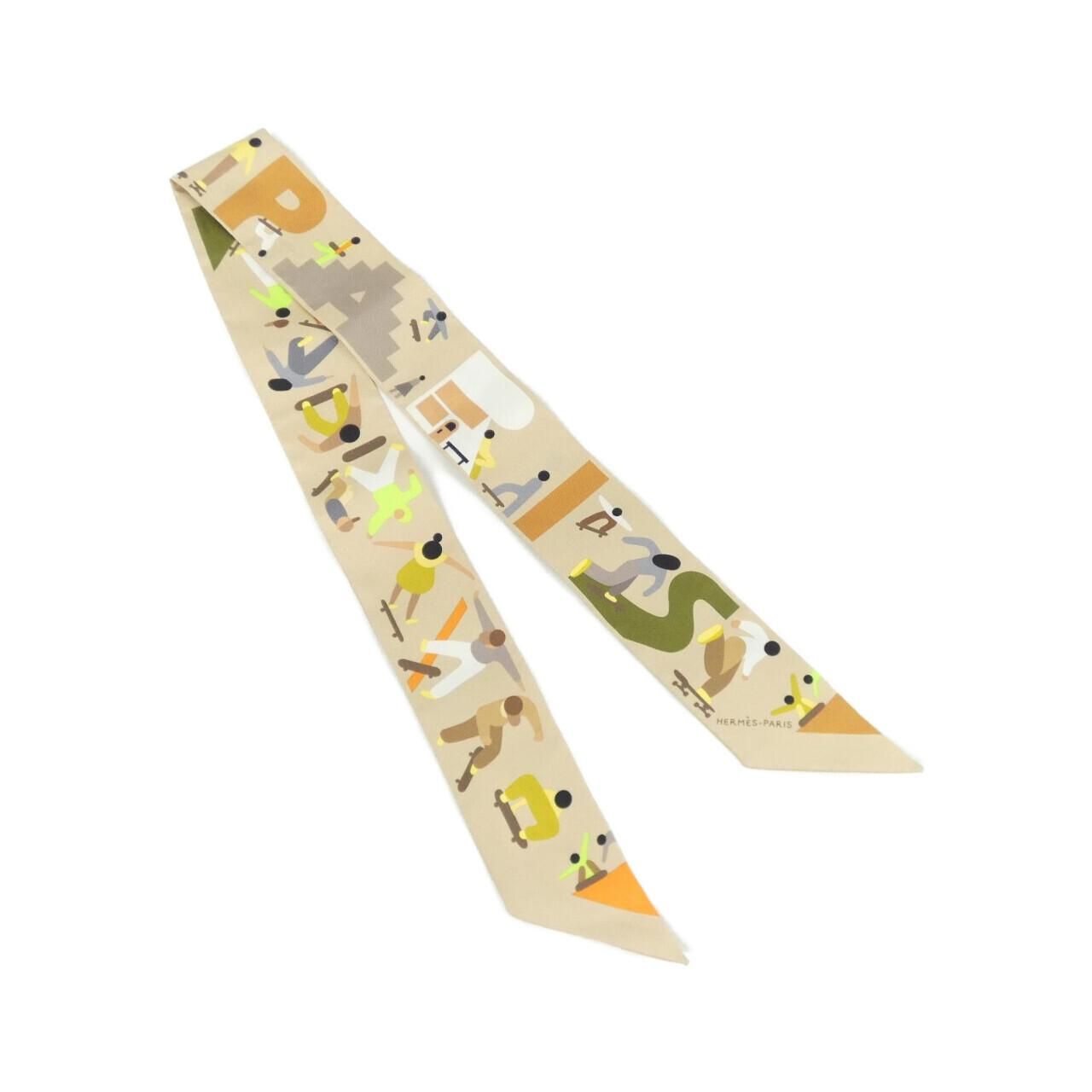 Hermes Figures Libres Twilly Scarf