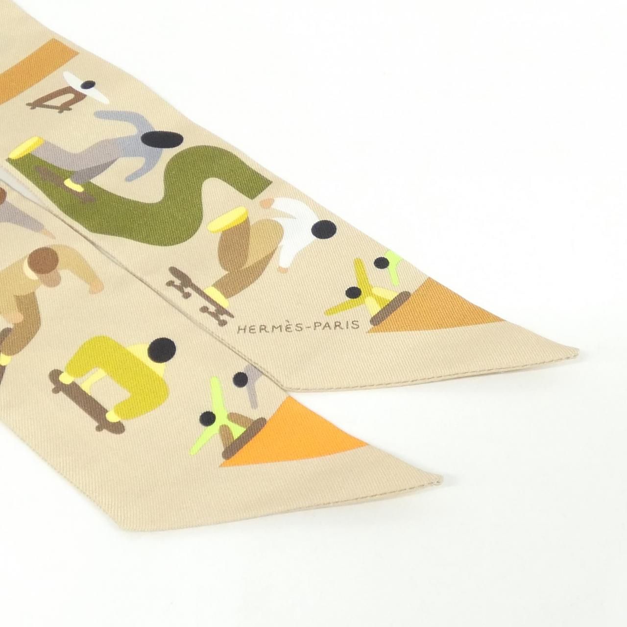 Hermes Figures Libres Twilly Scarf — view 2